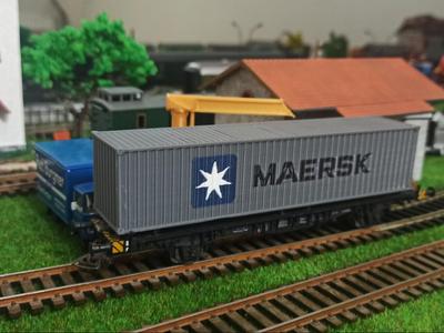 Maersk container HO scale 1/87
