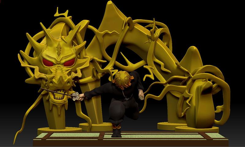 Zenitsu 7th Thunder Breathing - Demon Slayer