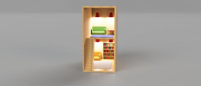 Book Nook! PRINT-In-PLACE NO SUPPORTS