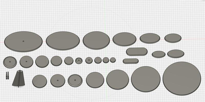 Round Bases ALL SIZES for WH AOS & WH 40 k [UPDATED] 32mm, 40mm, 50mm...