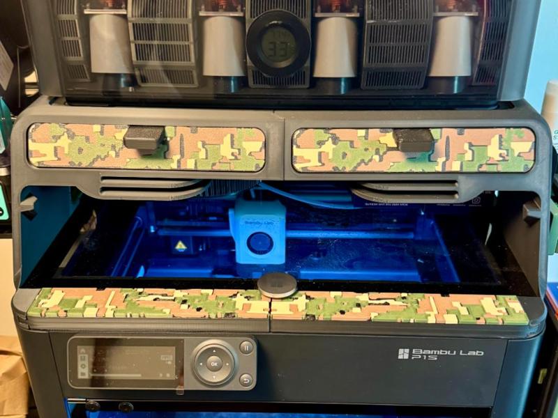 Digital Camo AMS Riser P1S Front Covers