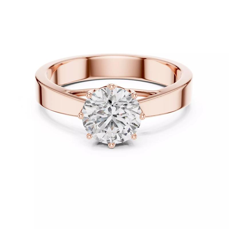 Solitaire 1CT Round Cut Diamond Engagement Ring 3DM STL Video