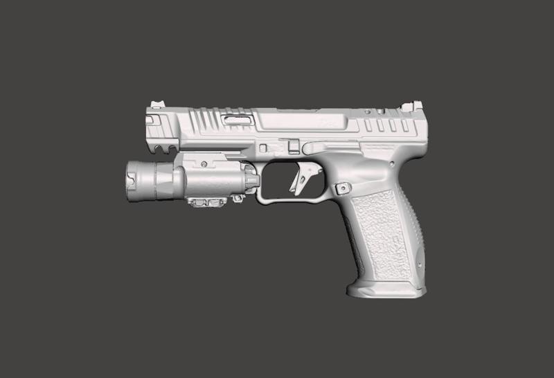 Canik Rival Surefire XH35 Real Size 3D Gun Mold