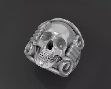 Skull Ring 3D printing model