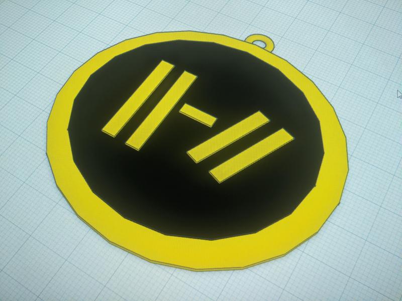 Twenty One Pilots Trench era key chain