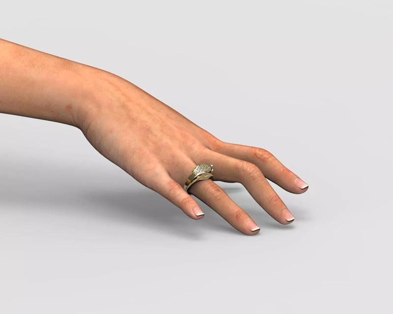 R 106 Leafe style ring