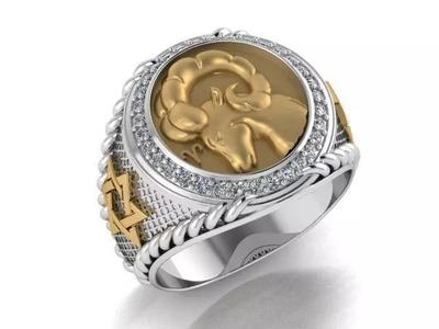 Aries ring zodiac