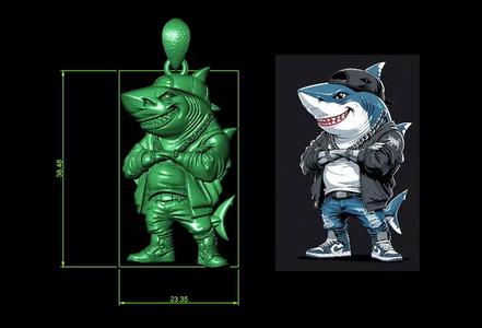 Cool Shark Pendant