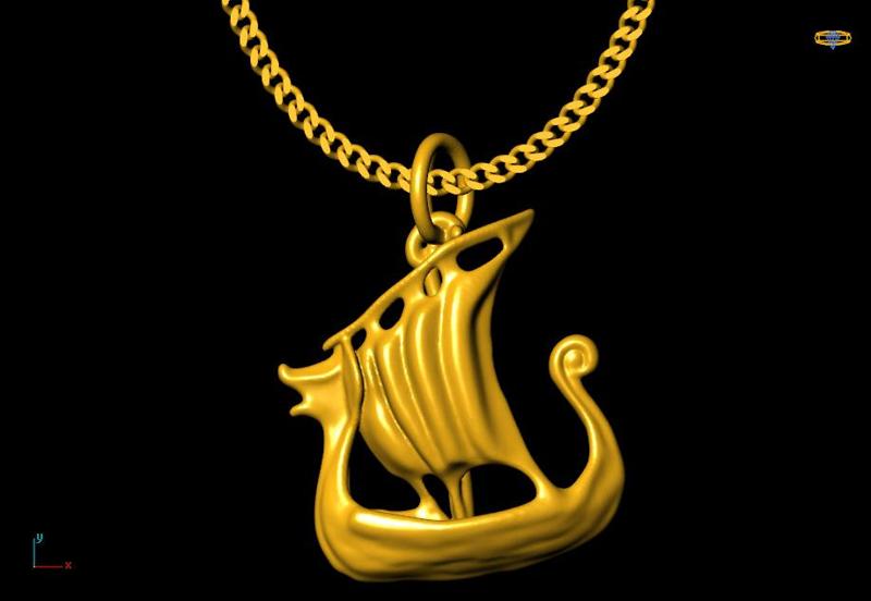 ship pendant charm