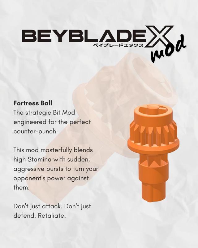 Beyblade X Bit Mod Fortress Ball FSB