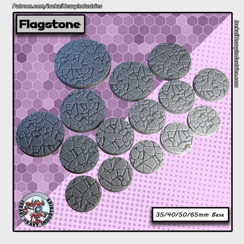Flagstone Bases - 35/40/50/65mm