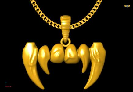Vampire Fangs Pendant  charm
