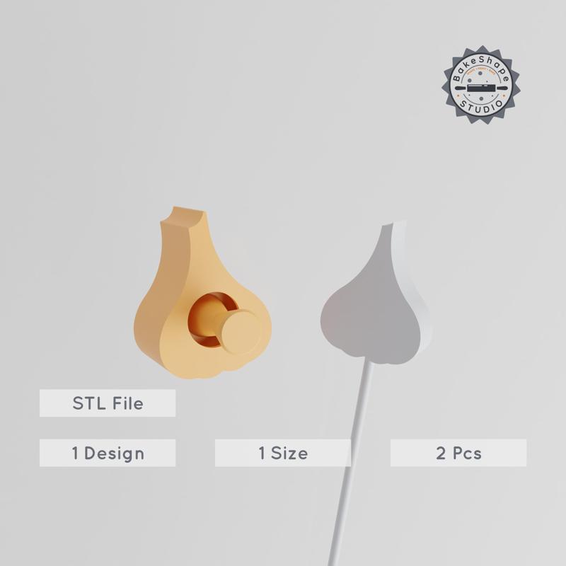 Garlic Cake Pop Mold Set, Herb & Seasoning Design, Food & Vegetable 3D Printing STL