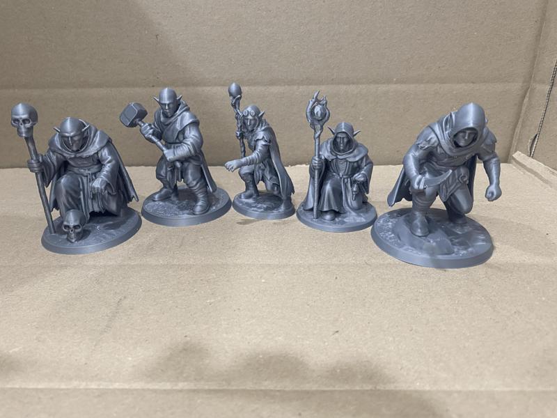 Twilight Enclave – 5 Dark Elf Fantasy Figurines | 3D Printable Display Models for Painting & Collecting (80mm Scale)