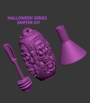 MINI SNIFFER CANISTER INHALER CANISTER SKULLS HALLOWEEN