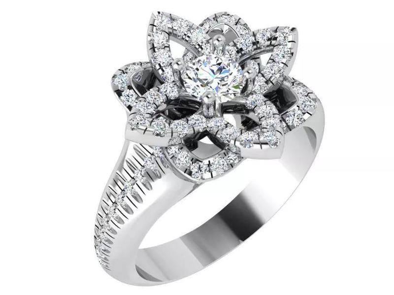 Flower Diamond Ring 4682