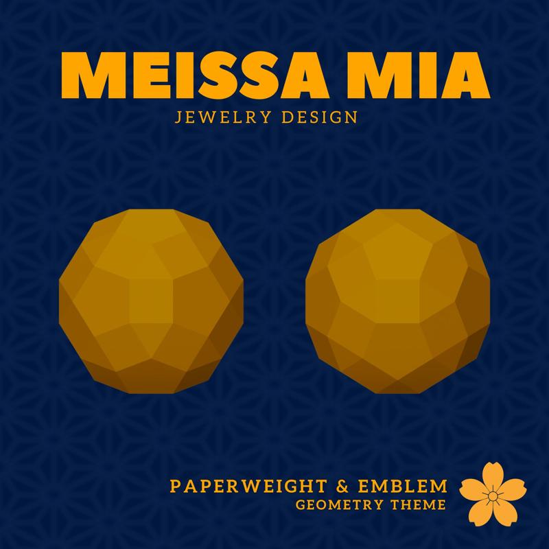 Desk Geometry – 3D Print File for Archimedean Paperweight - Archimedean Solid Home Decor - Geometric Paperweight - Sacred Geometry Fashion Statement - Platonic Solid Star Polyhedra