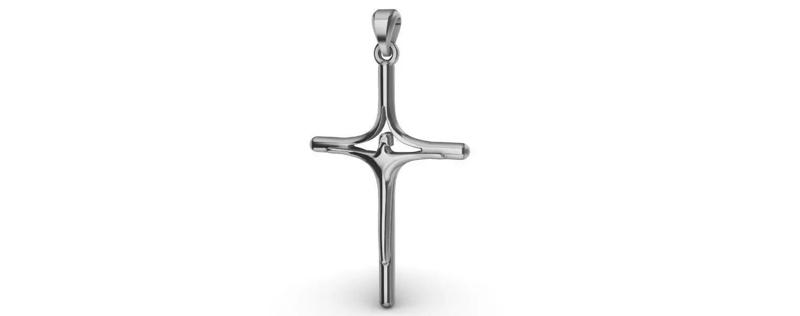 Stylized Cross with Jesus - Cruz Estilizada com Jesus