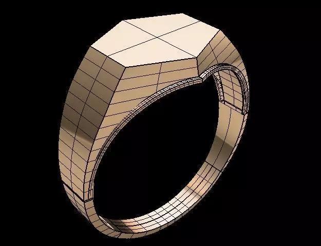 G1008 Prism Signet Ring 2gm