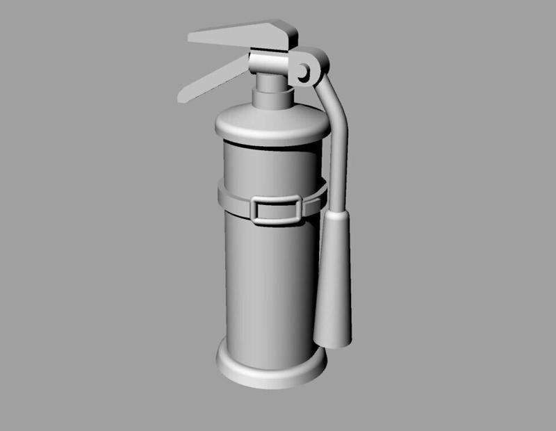 OH-6 Cayuse fire extinguisher