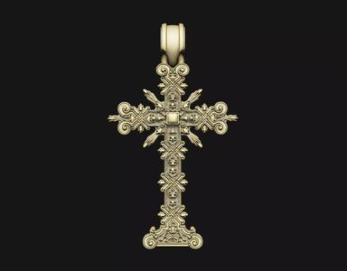 cross gothic baroque relief laser artcam print carving aspire