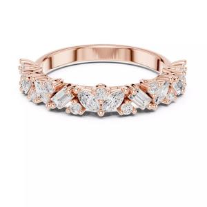 Marquise Baguette Round Alternating Wedding Band 3DM STL Video