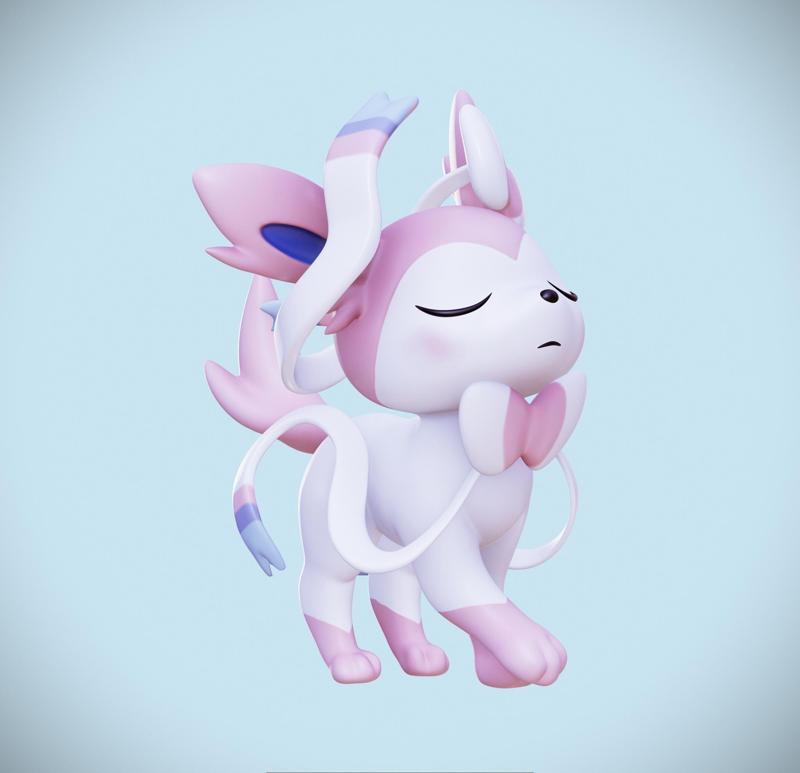 SYLVEON KAWAII POKEMON FIGURINE