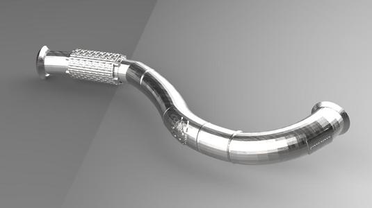 Fabricated MK7 GTI Downpipe