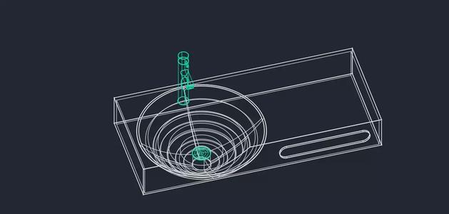 3d water sink model