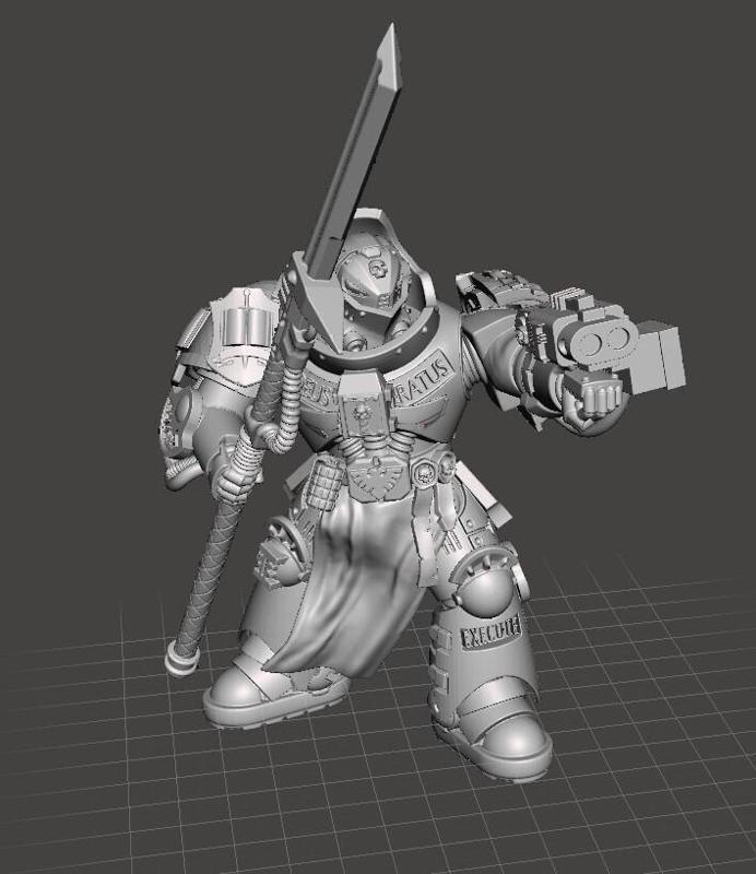 Grey Heavy Marine Knight 1