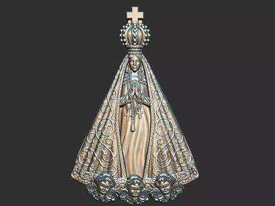 Our Lady os Aparecida with Angels - Nsa Sra Aparecida com Anjos