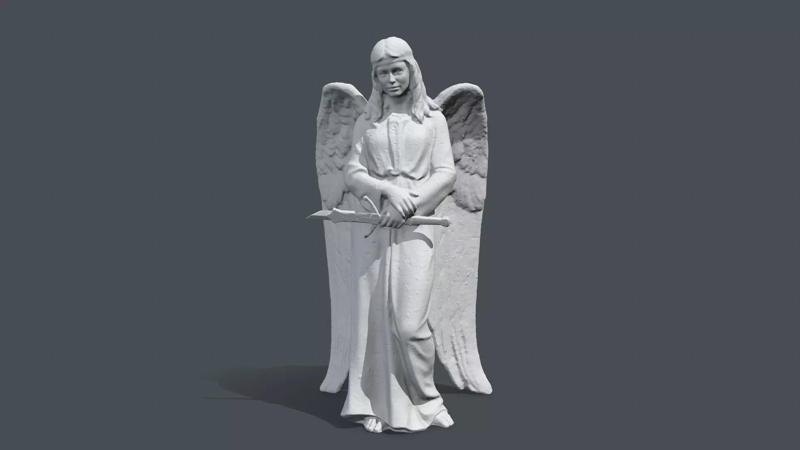 Printable  Angel Statue