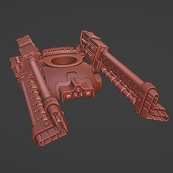 Dual Electro-Gun Turret for Battle Tank