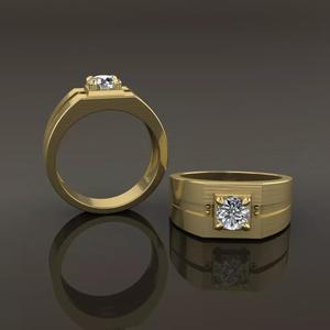 Diamond Signet Ring Band Mix Size STYLE 32