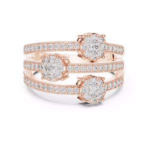 Diamond Cocktail Ring 3dm stl renders animation videos