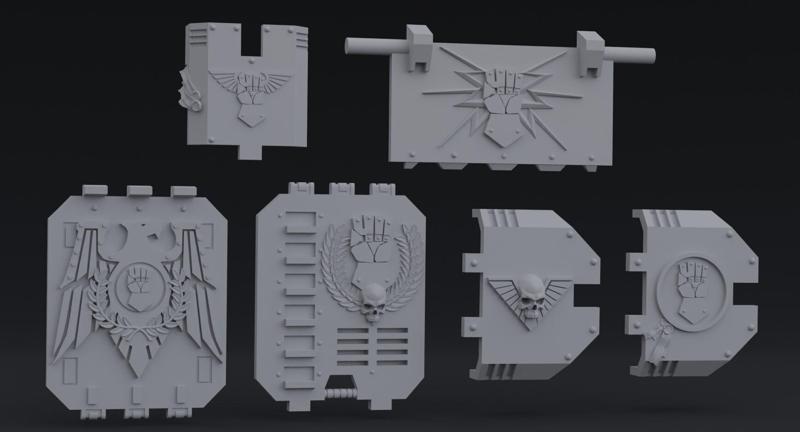 Imperial Fists Land Raider Upgrade Kit