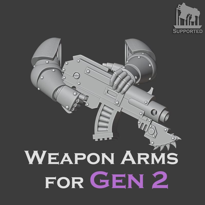 Gen 2 Bolt-thrower & Gladius Arms set (Ver.2Update)