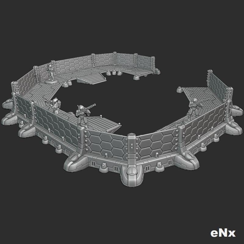 Perimeter Energy Barrier (Modular) - (SCI-FI)