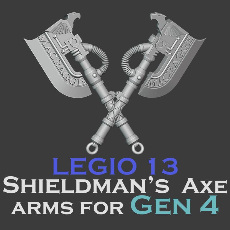Gen 4 Legio 13 Shieldman's axe arms