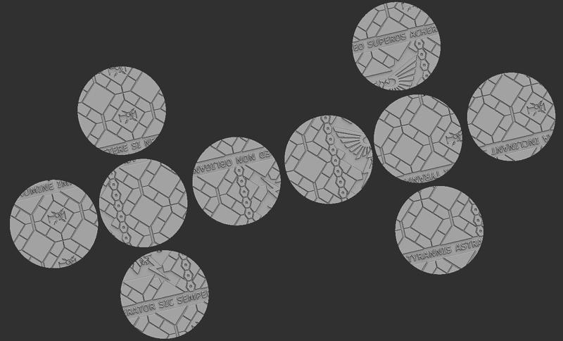 60mm Round Base and Base Tops - Imperial Palace