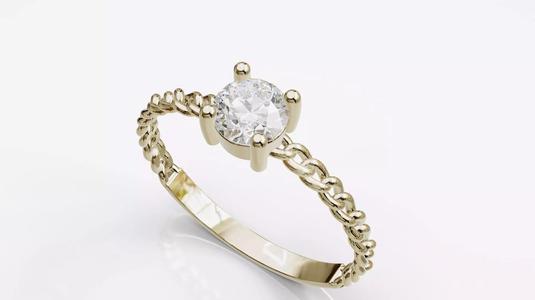 Jewelry Diamond Cuban Ring Model RZ21