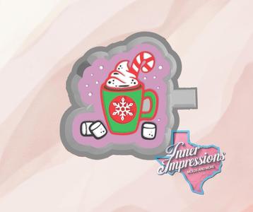 Candy Cane Christmas Mug Freshie Mold