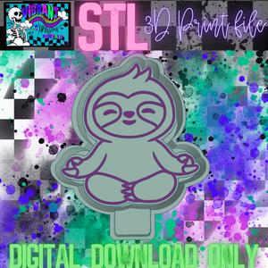 Zen Sloth STL Freshie Housing