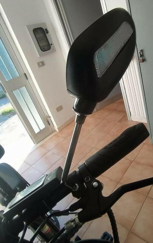 collar with bolt for fixing e-bike and scooter mirror