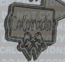 States with Bow Silicone Mold Housing - Colorado