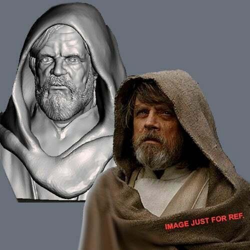 OLD LUKE SKYWALKER INSPIRITED BUST