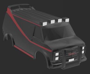 GMC vandura RC body