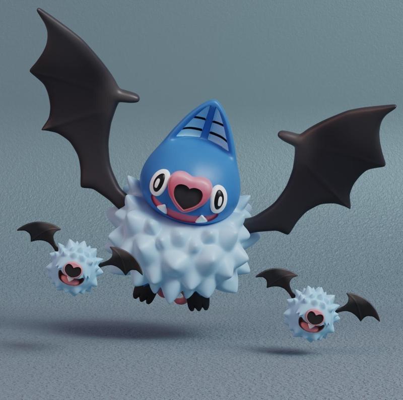 Pokemon - Woobat and Swoobat