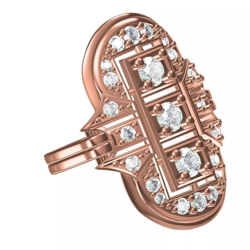 Antique Art Deco Engagement Ring 03