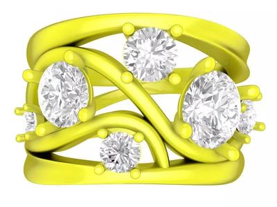6931 Art Diamond Women Ring